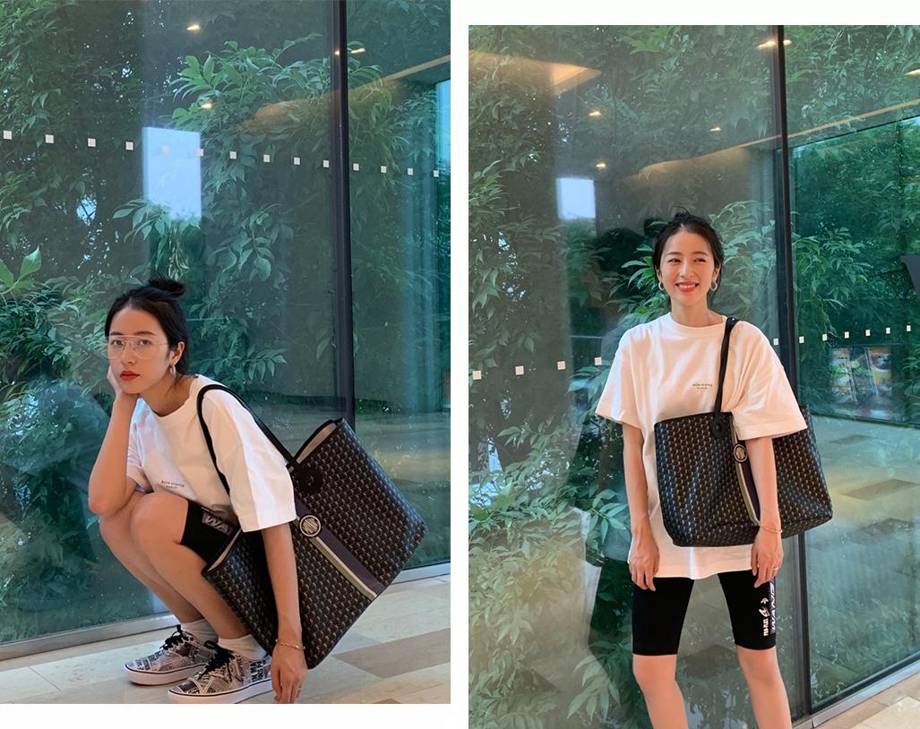 时髦精示范一件白t的100种穿法,一件白t多种穿法女显瘦