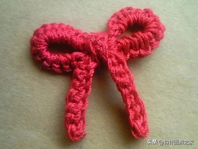 钩针蝴蝶结教程全过程,钩针蝴蝶结图解大全视频