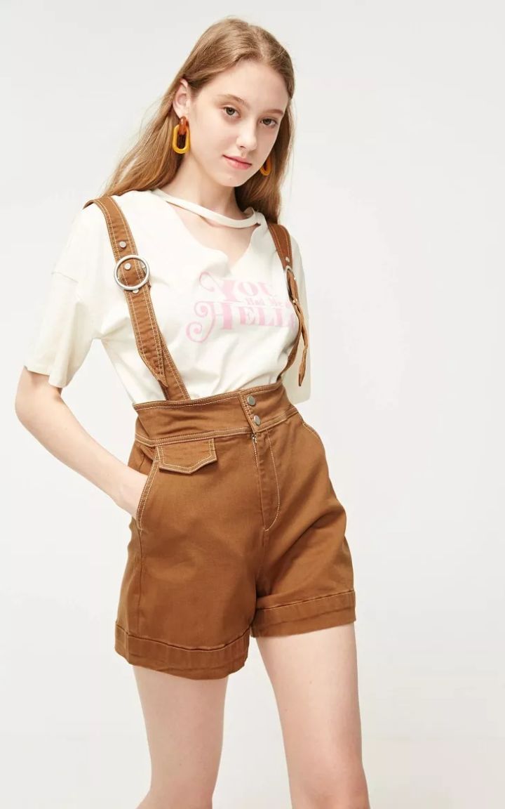 moussy迪士尼背带裤,moussy迪士尼联名明星同款