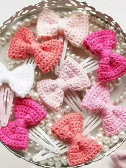 小的丝带蝴蝶结发饰教程,小的蝴蝶结发饰系法