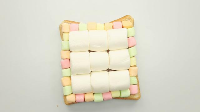 100天不重样早餐之棉花糖吐司,棉花糖吐司的做法不加巧克力