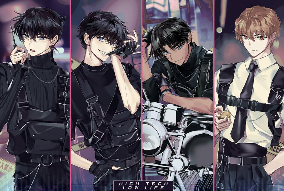 画师笔下的柯南，新一、基德等四大男神齐亮相，颜值无限接近满分