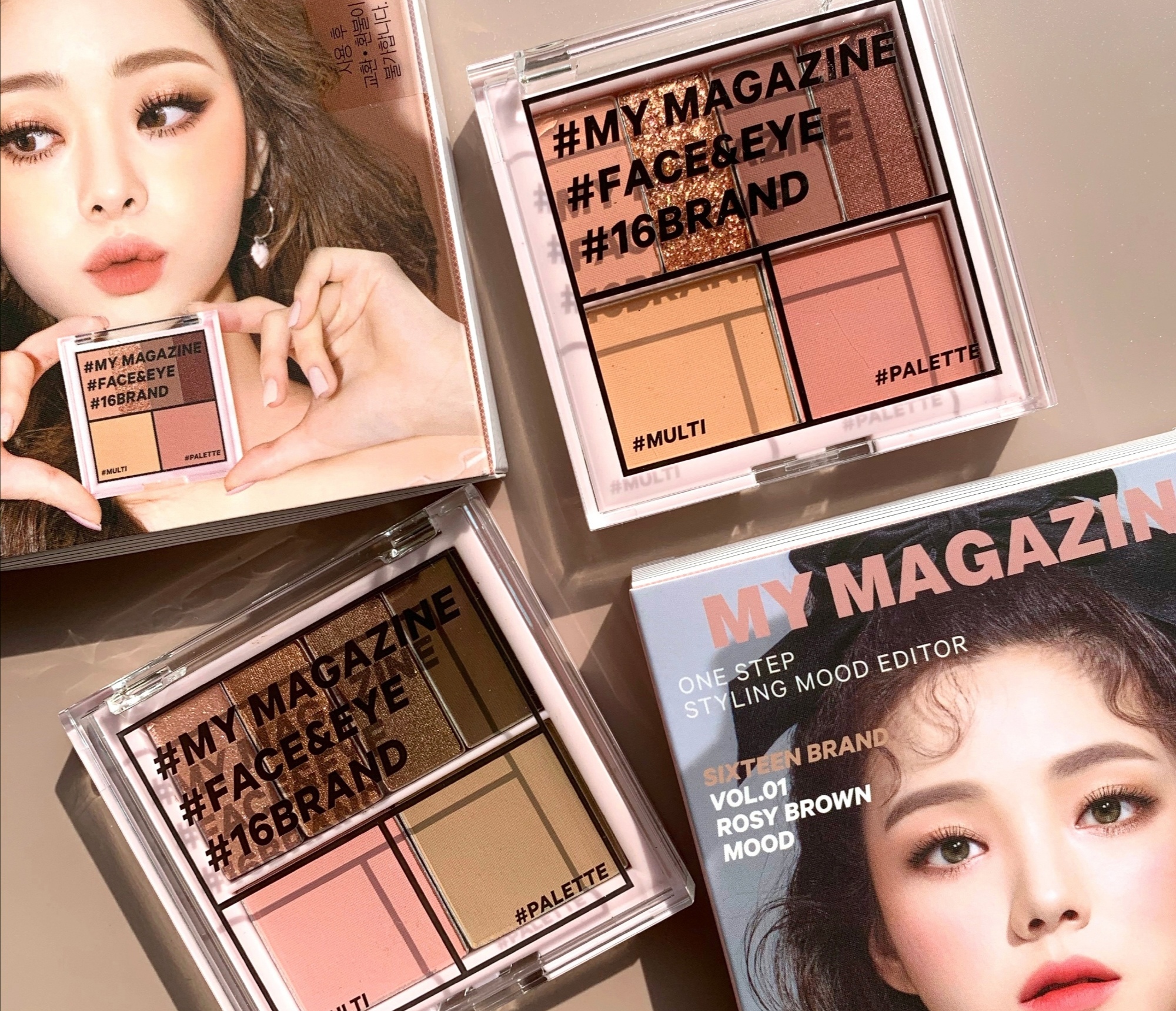 韩系氛围感妆容秋冬全套彩妆,韩系清冷妆10块钱平价彩妆