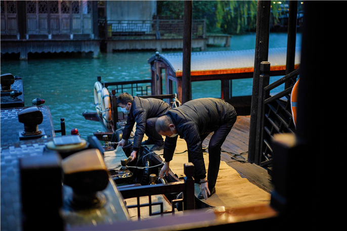 应对寒潮24小时待命乌镇景区已做好准备