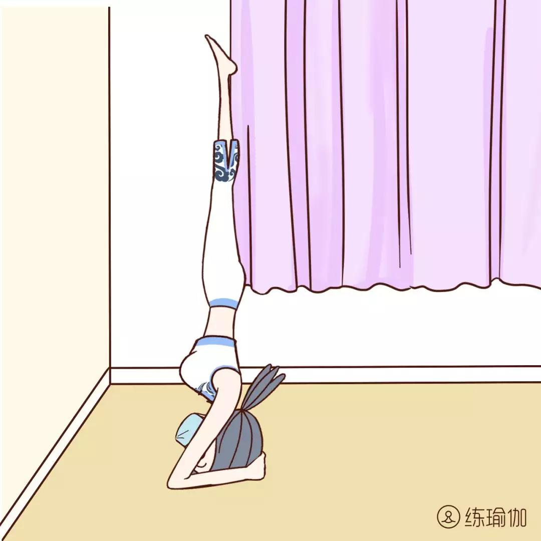 倒立60秒，给生殖器放气，刺激女性荷尔蒙