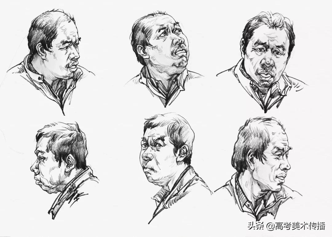 速写五官技法,速写五官的画法精讲