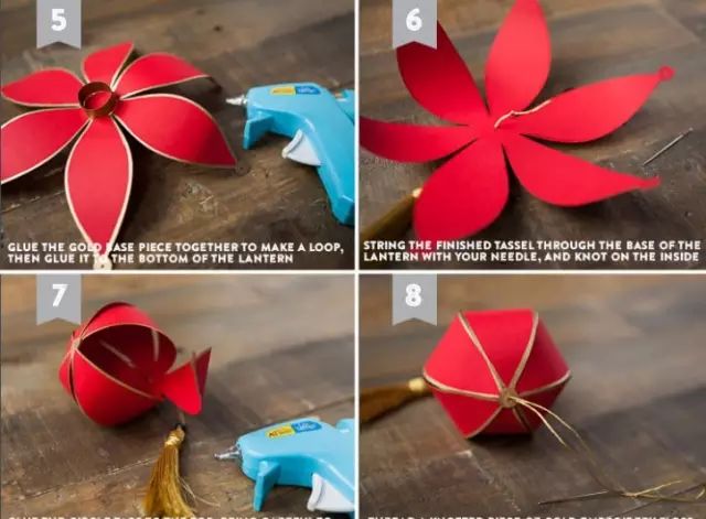 迎接新年的剪纸灯笼,做灯笼来点过年的气氛吧