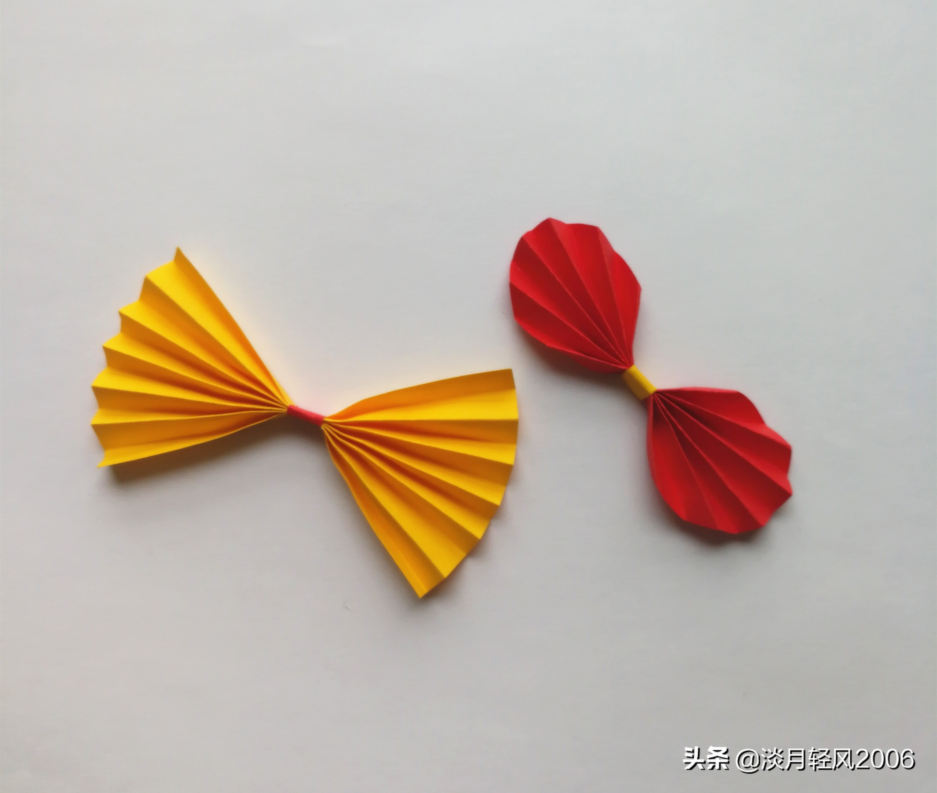 不需要剪刀用卡纸怎么做蝴蝶结,长方形卡纸蝴蝶结怎么折慢教程