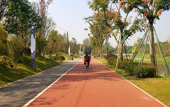 空港运动公园绿道,空港城市绿道骑行