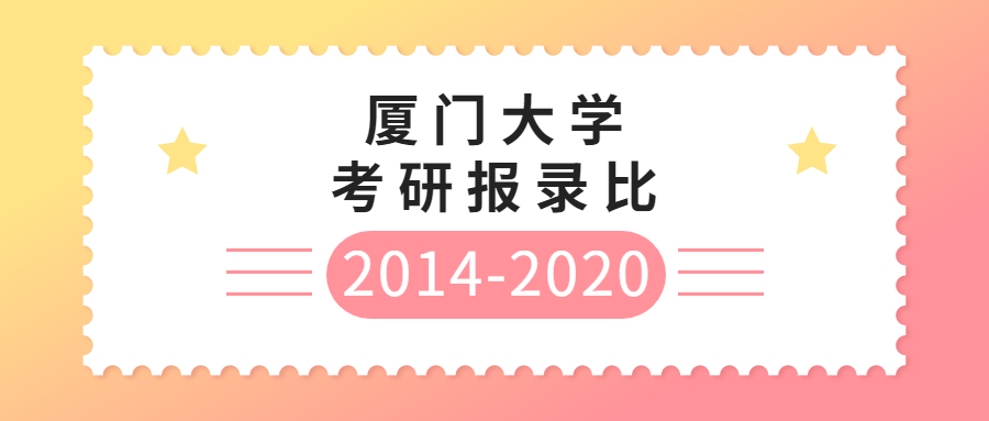2014-2020厦门大学考研报录比汇总