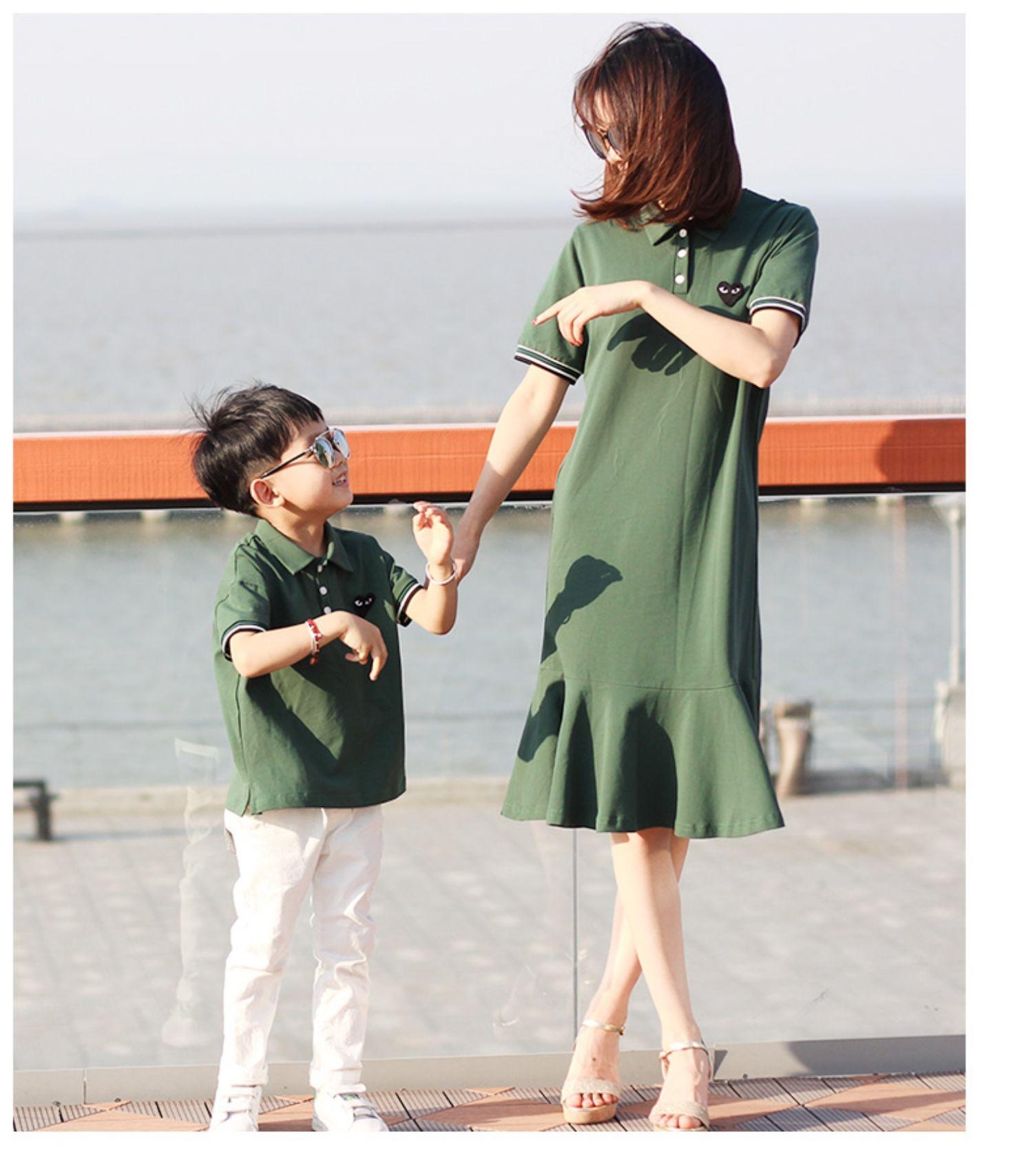 流行穿搭亲子装,小个子胖妈妈汉服亲子装