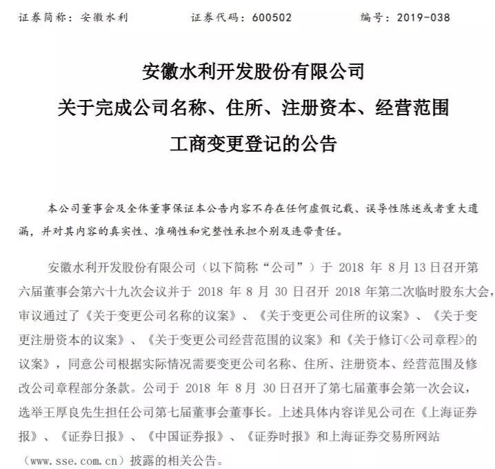 安徽水利更名为安徽建工,安徽建工安徽水利