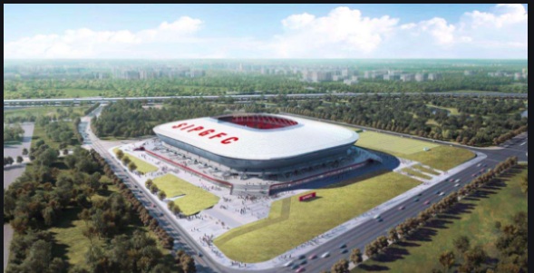 上港浦东足球场效果图,上海浦东足球场最近的比赛