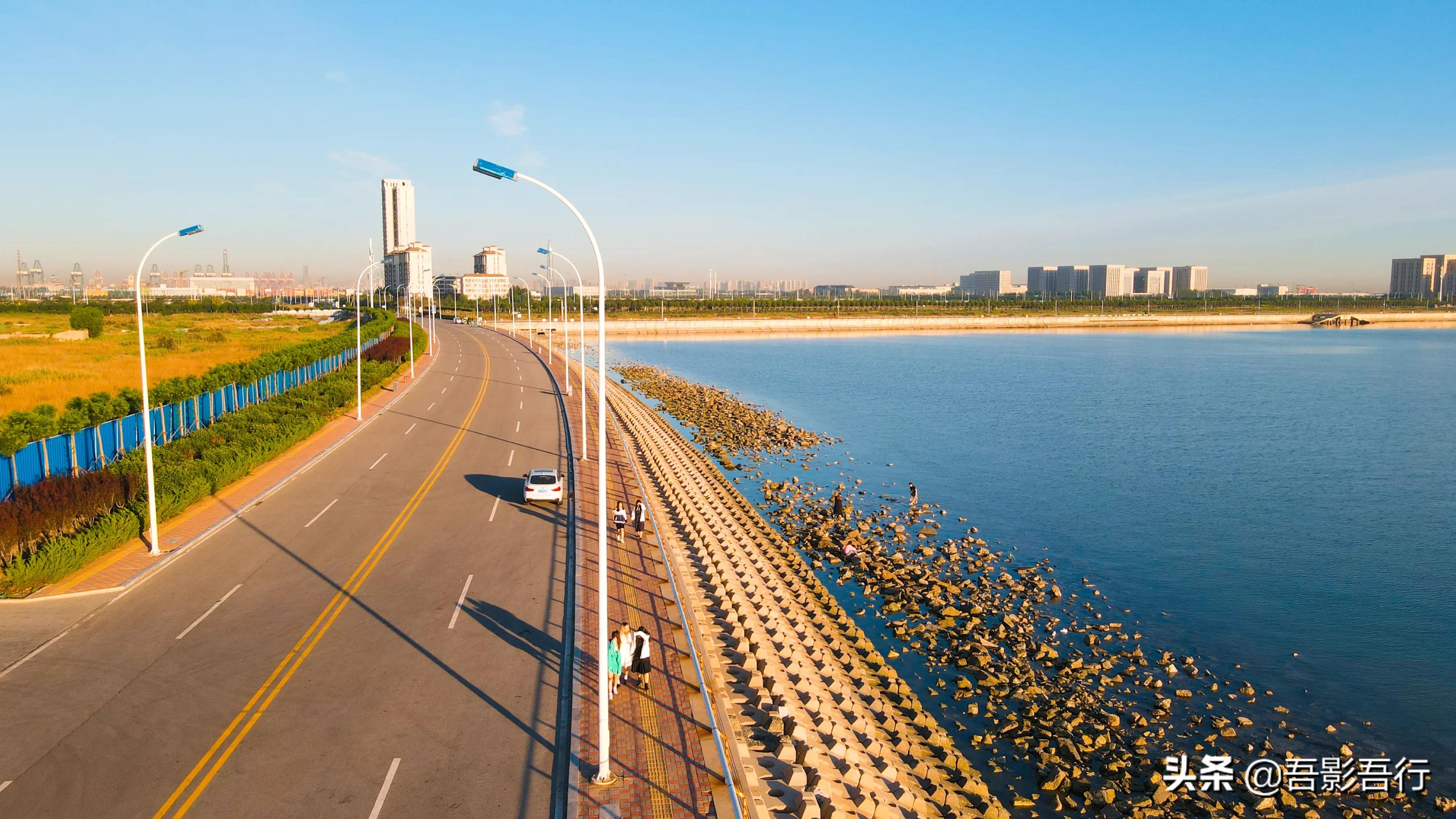 天津自驾东疆港看海,天津东疆黄金海岸自驾游