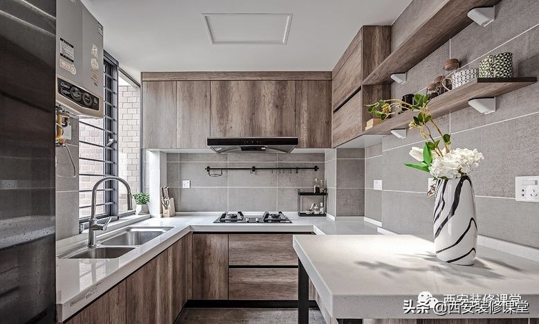 集成灶橱柜和什么颜色搭配好看,冰箱颜色和橱柜颜色搭配效果图