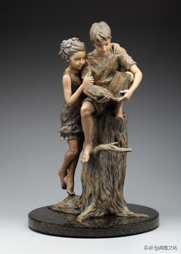 学赏画197：美女雕塑家米娅：灵感来自孩子们不断变化的个性