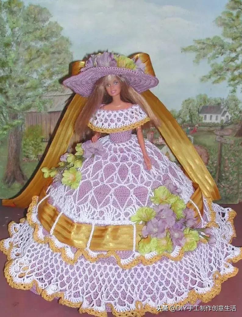 娃娃的衣服怎么钩简单,钩最简单的娃娃衣服教程