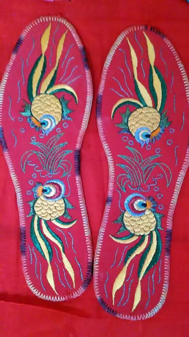 绣花鞋垫100种图案四格绣法,几何鞋垫图案鞋垫绣法