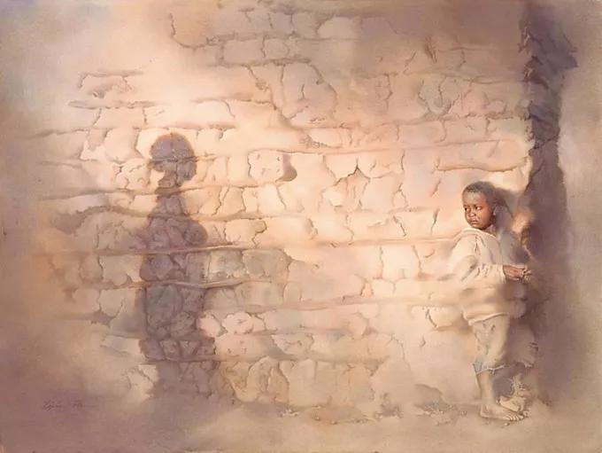 异域奇境、恍如隔世,迪兰·斯科特·皮尔斯的水彩画,真的超美