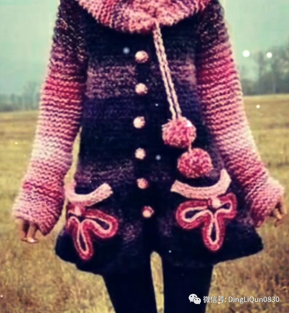 30款漂亮的针织开衫设计,针织祖母格开衫