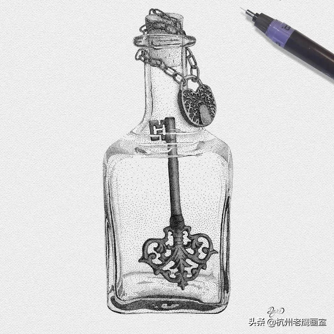 创意素描作品7-8岁,一组有趣的雕塑