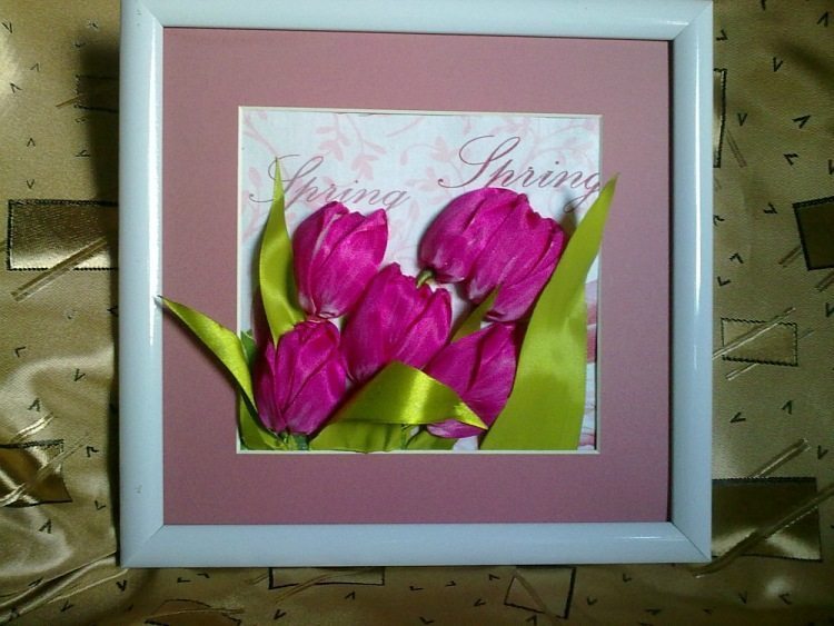 郁金香刺绣教程,简单的绣花教程郁金香