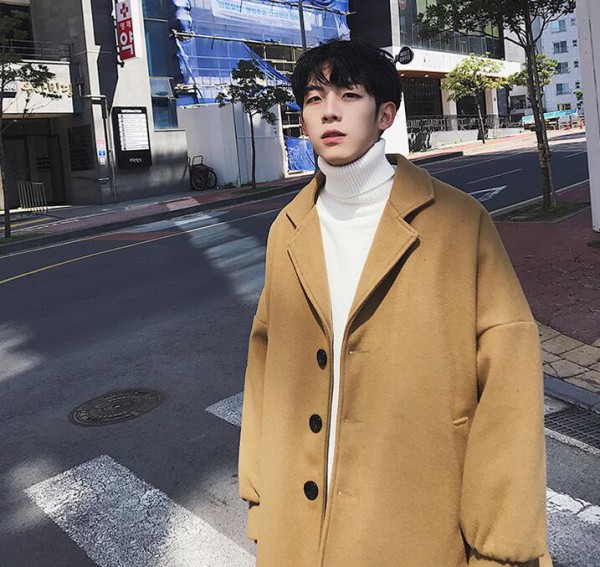 男生卡其色大衣穿搭高级感,男生卡其色衣服内搭怎么搭配