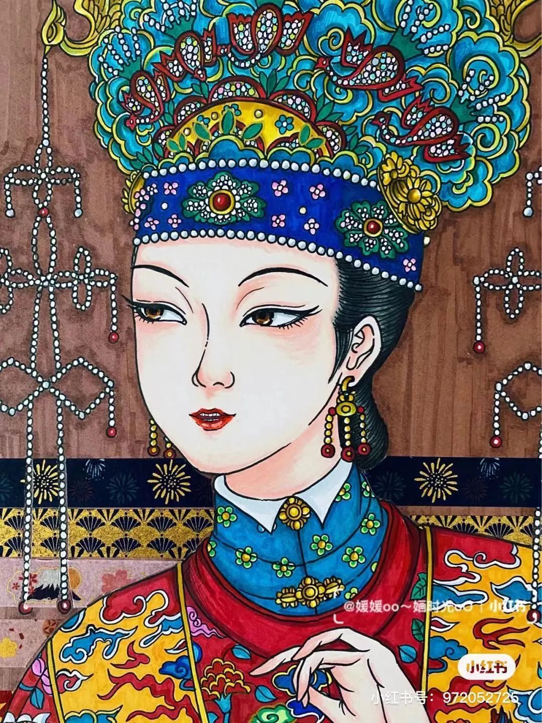 色彩缤纷的马克笔装饰画,60色的马克笔画简单的动漫画