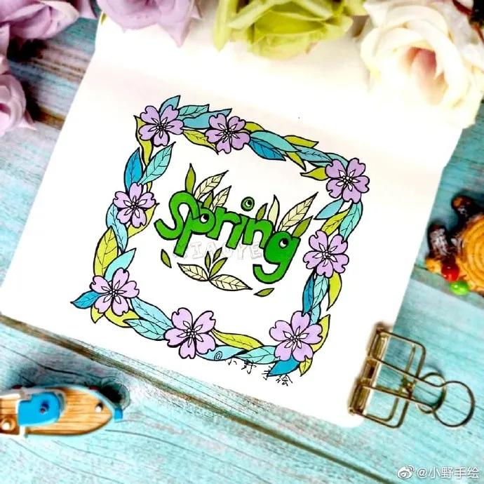 假期手抄报简单又漂亮可爱的图案,又好画又漂亮的手抄报