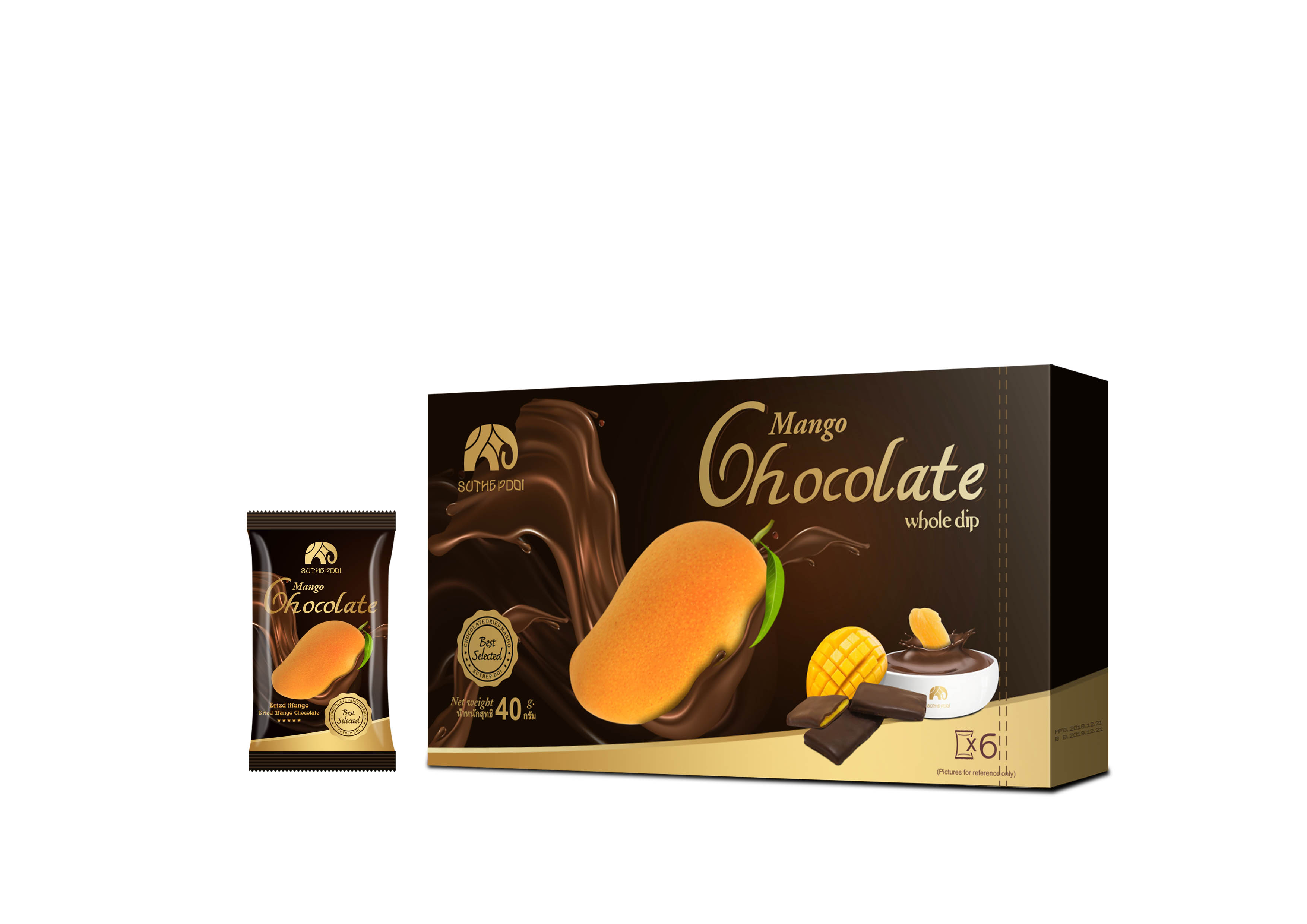 椰丝巧克力芒果干,好吃到爆巧克力