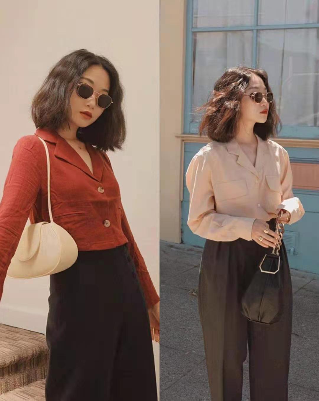 158小个子穿长款好看吗,小个子适合宽松款式衣服