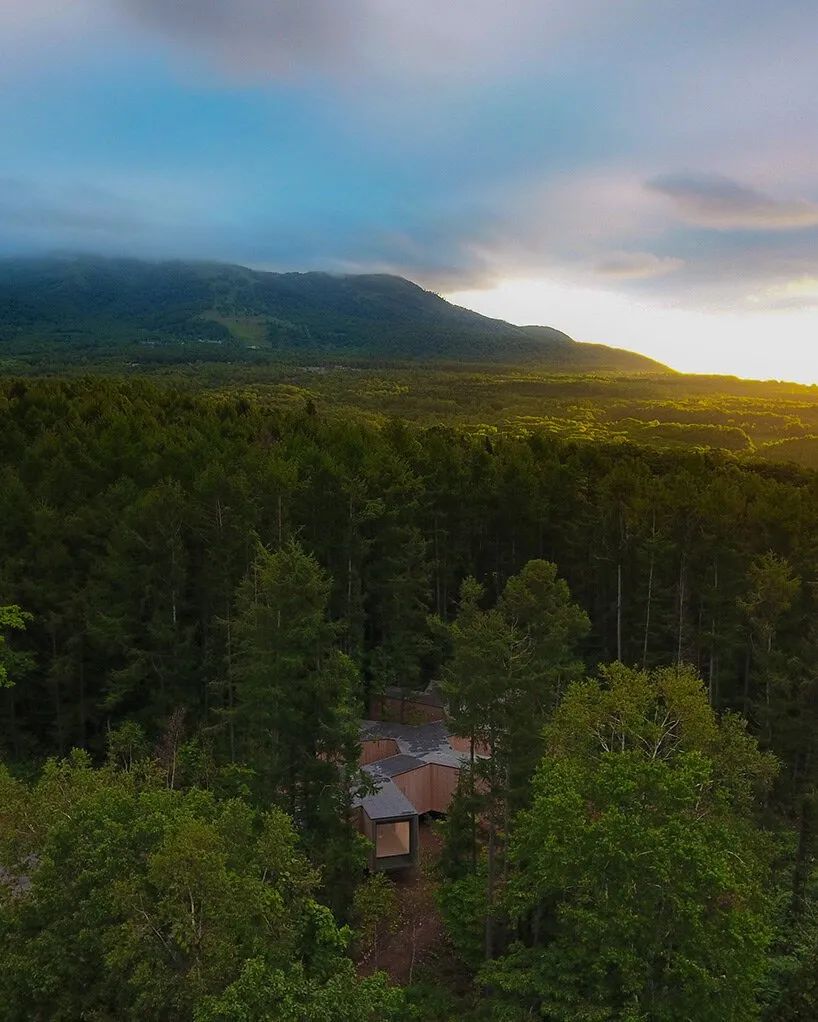 森林屋建筑,林中木屋建筑