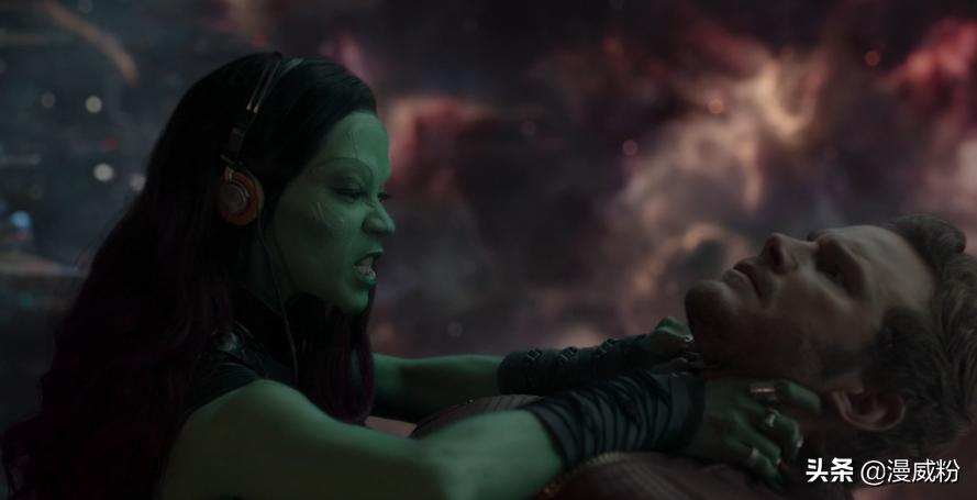 复联3卡魔拉让星爵开枪,复联四卡魔拉踢星爵