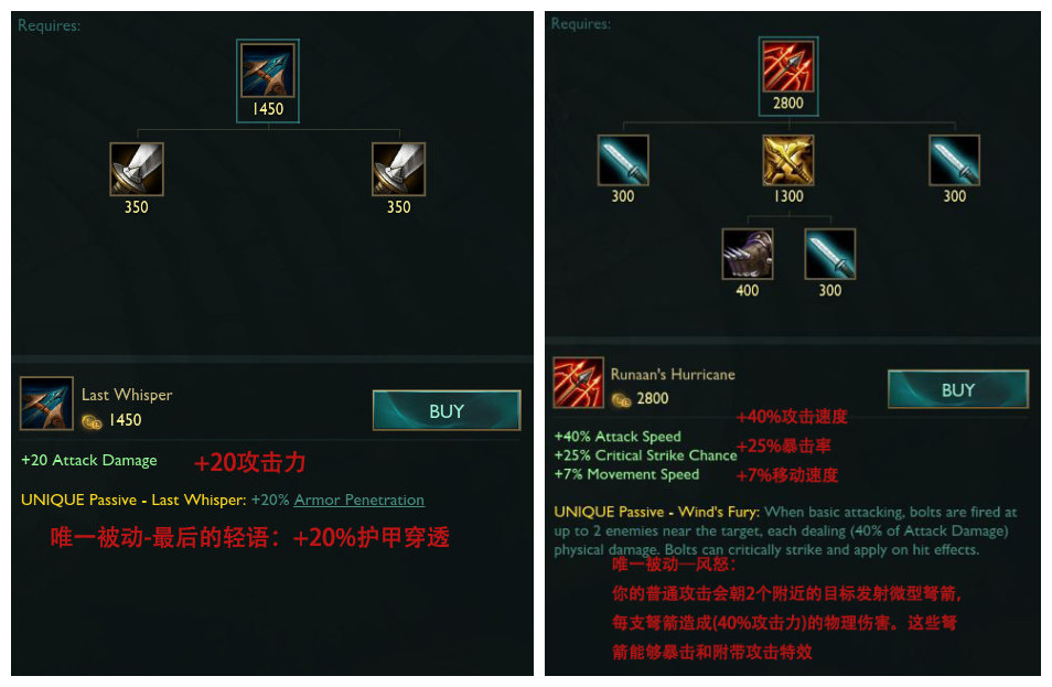 LOL射手装备全部加强：绿叉自带血手效果，还新增“冷却刀”