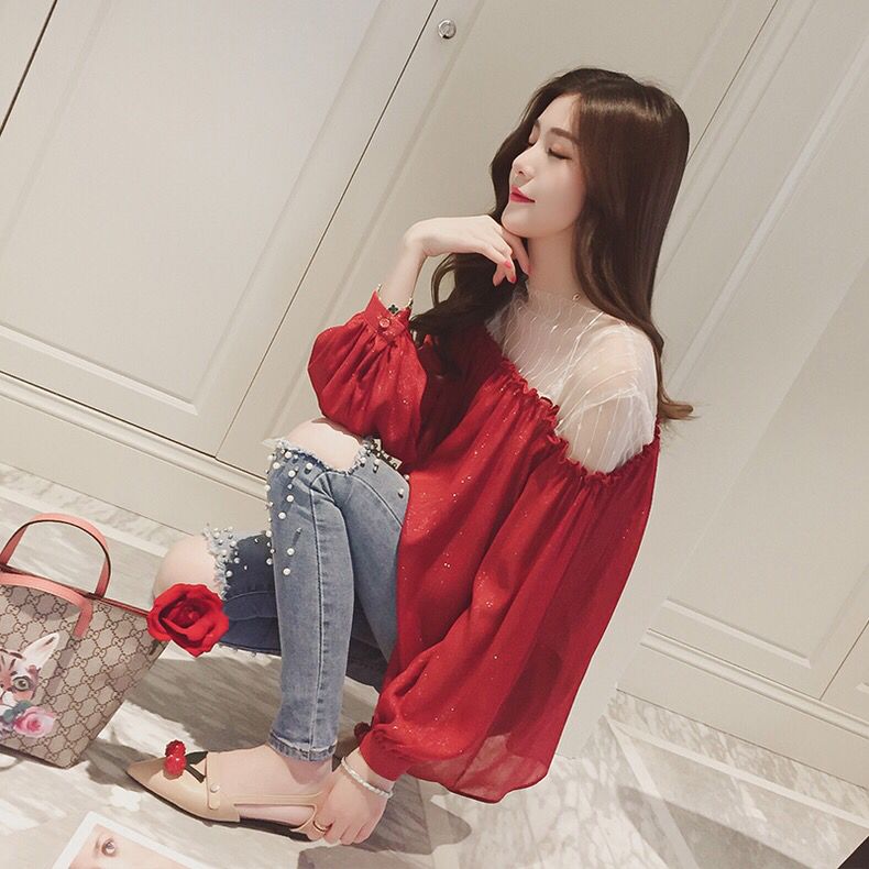 雪纺衫这样搭配简直神美了,显瘦减龄雪纺衫搭配裙子