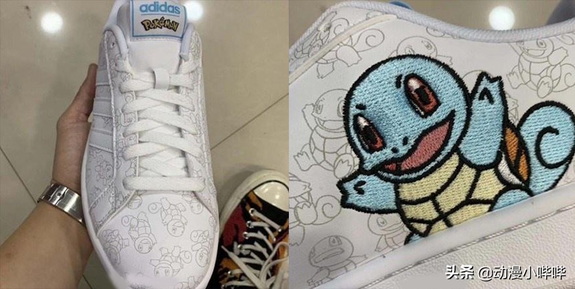 阿迪达斯联动《精灵宝可梦》推出运动鞋，这只像素风皮神有点萌