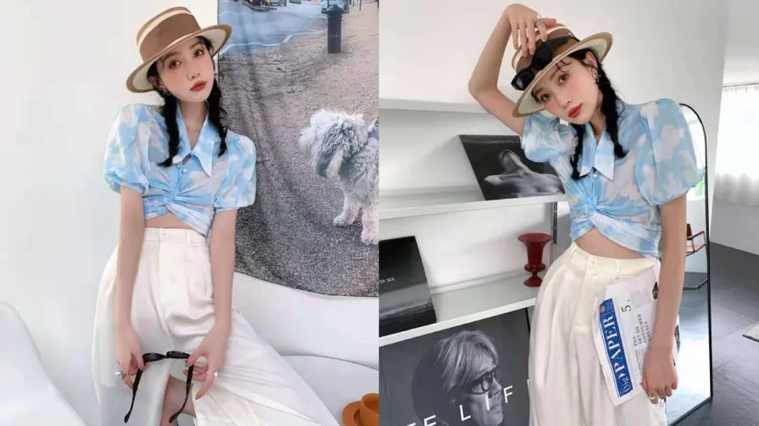 胸大和胸小穿衣对比哪个年轻,同一件衣服胸大和胸小同时穿对比