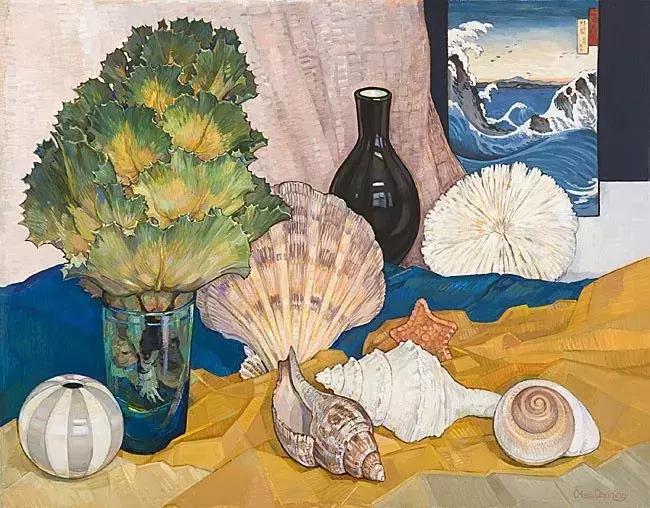 她72岁，画了50多年的画，花儿在她笔下都有了个性