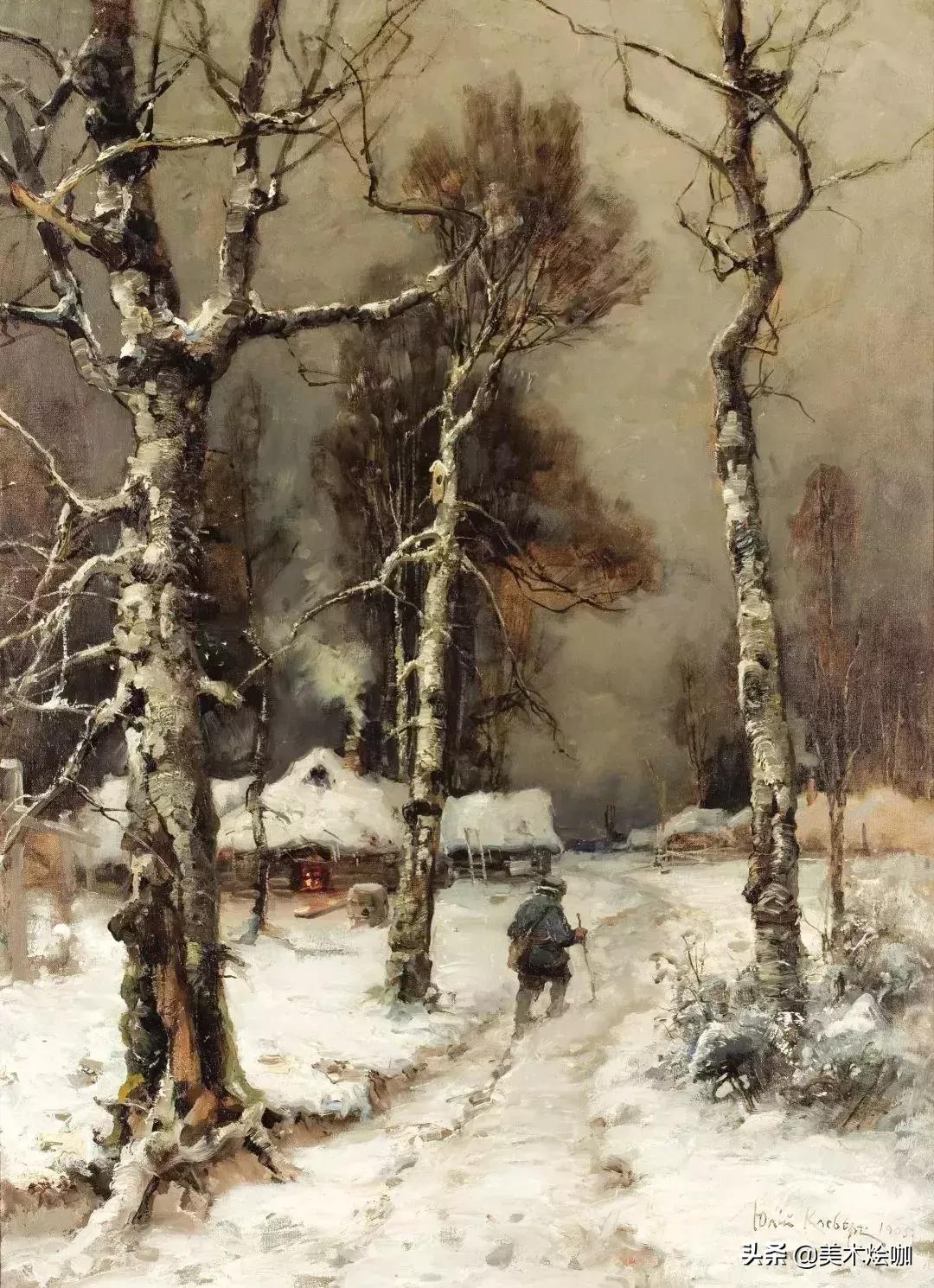俄罗斯画家的风景油画,俄罗斯画家的油画艺术美到极致