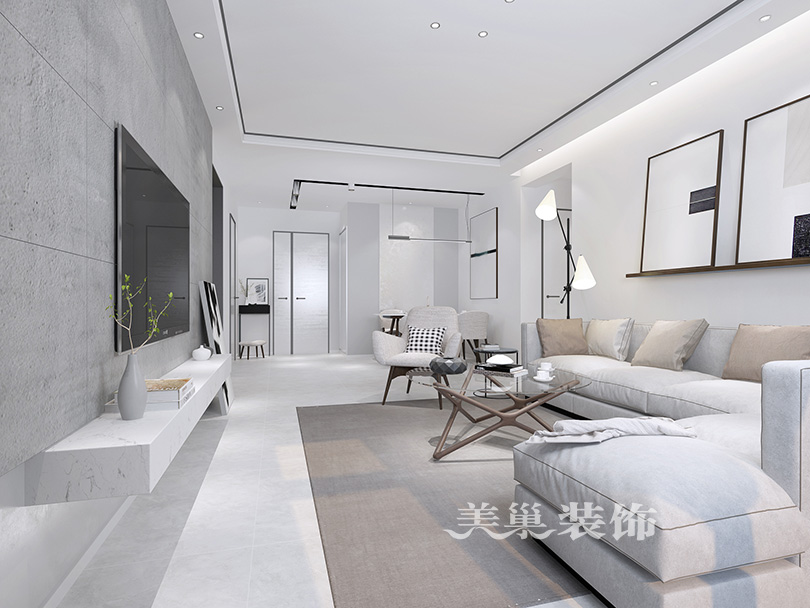 美巢装饰精装效果图,美巢三室两厅效果图