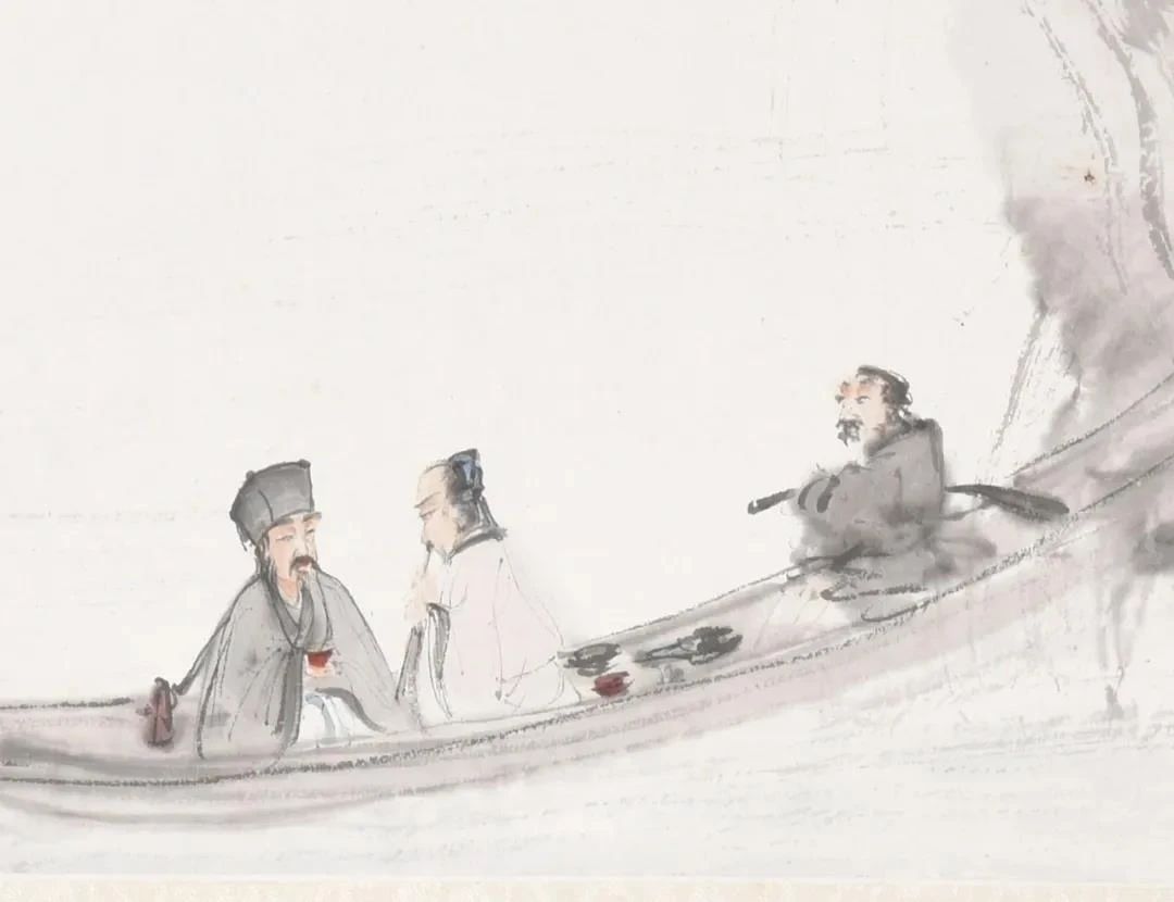 国画江山如此多娇傅抱石高清大图,傅抱石淡墨山水特点