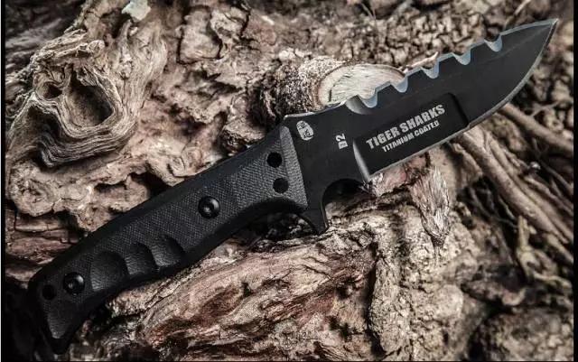 汉道虎鲨户外刀测评,汉道虎鲸战术刀测试视频