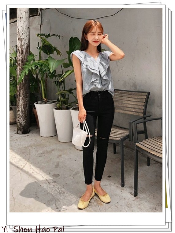 夏季格子衬衫搭配50岁,新款格子衬衫时尚潮流穿搭