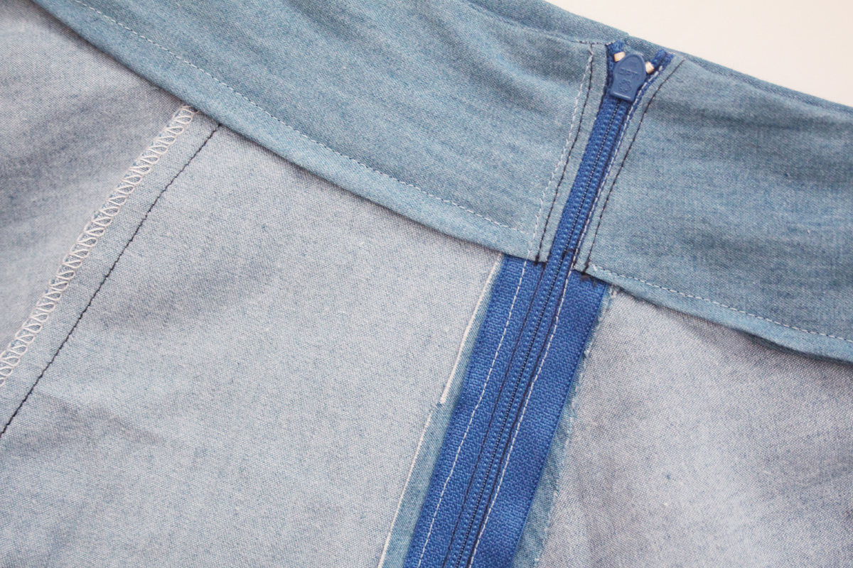 怎么把裙子后面的拉链改成绑带,裙子侧边怎么装拉链最简单方法