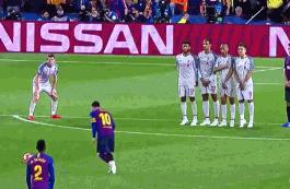 梅西第58个任意球全纪录,梅西的十大无解任意球