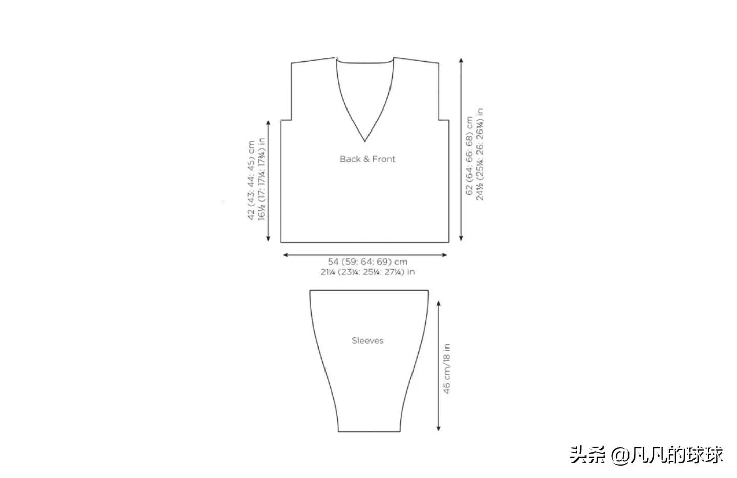 长袖v领宽松毛衣外套编织方法,长袖v领毛衣薄款jk