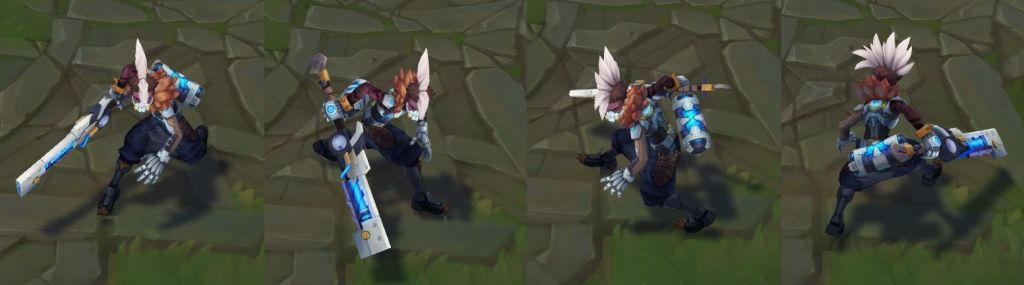 英雄联盟女警未来战士原画,卡牌大师未来战士皮肤原画