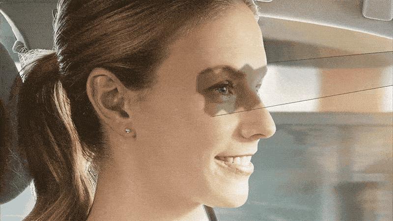 可变防眩光遮阳板,智能变色遮阳板