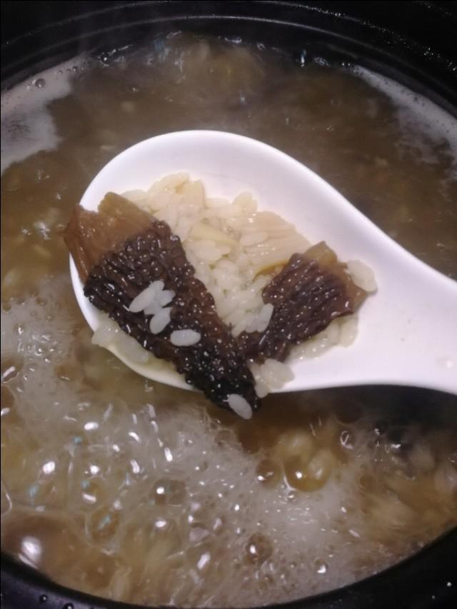 羊肚菌与大米,潮汕羊肚菌粥做法