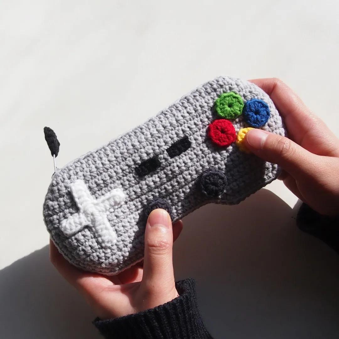 手柄包包钩针教程,钩针编织平板电脑包教程